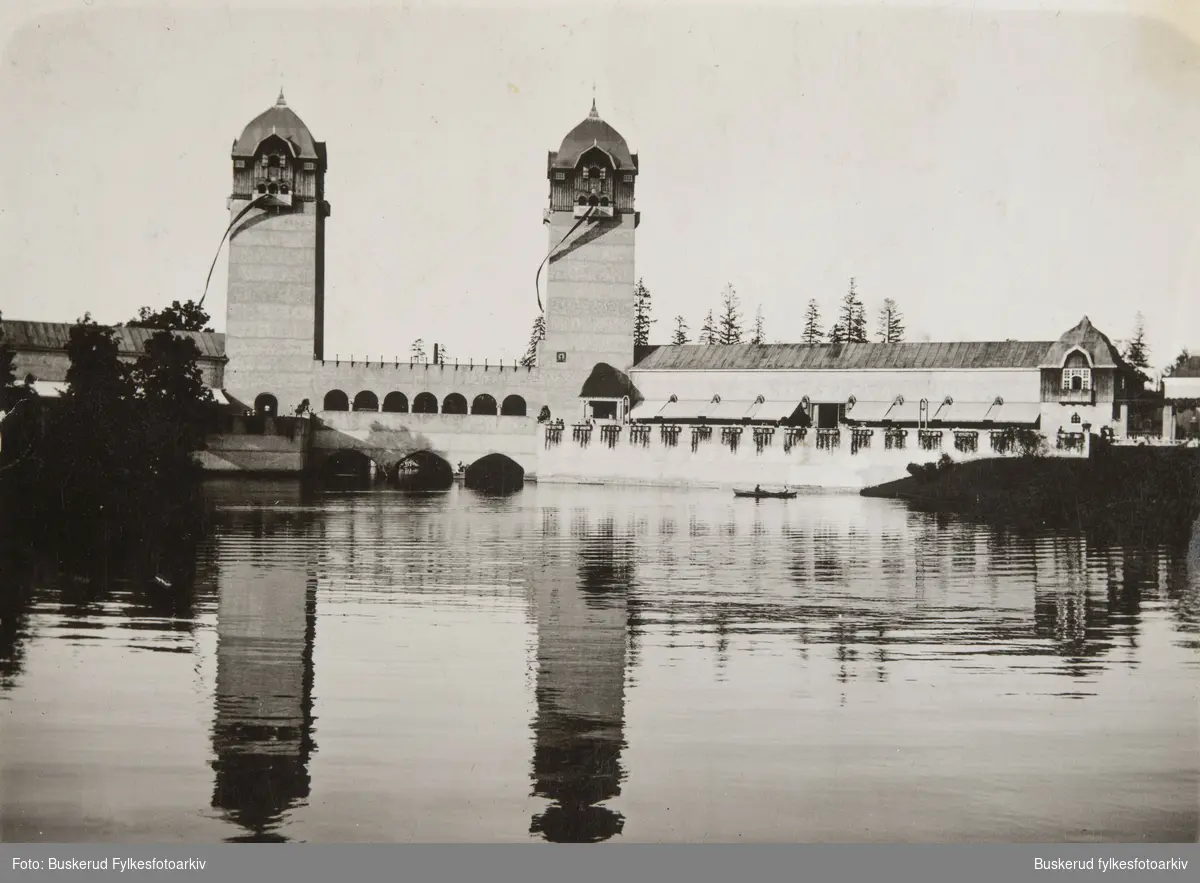 Jubileumsutstillingen på Frogner i 1914. Utstillingsbygningen