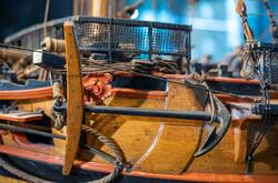 Modell av turumafartyget LODBROK (1771) i Sjöhistoriska muse