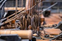 Modell av turumafartyget LODBROK (1771) i Sjöhistoriska muse