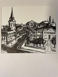 Kyrkbacken [Teckning]