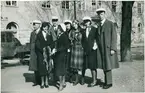 Studenter på Nedre Slottsgatan, Uppsala sista april 1931