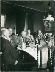 Arvid Hjalmar Ugglas matlag, Börjegatan 3, Uppsala omkring 1