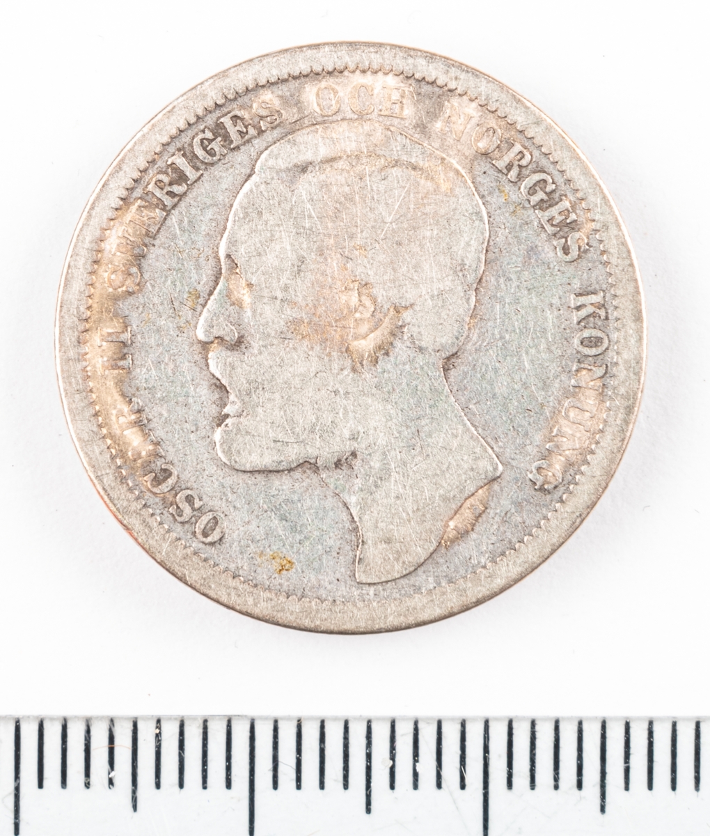 Mynt, Sverige, 1 krona, 1881.