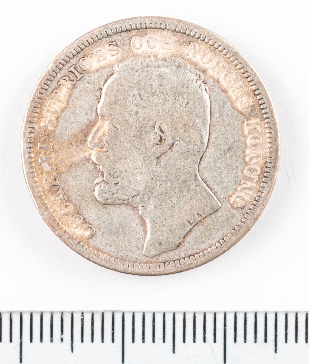 Mynt, Sverige, 1 krona, 1901.