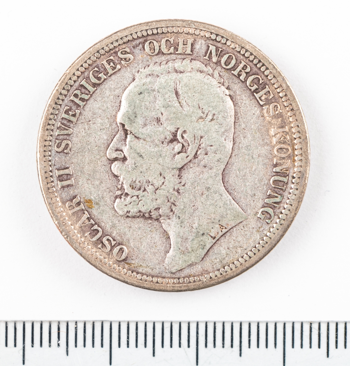 Mynt, Sverige, 2 kronor, 1897.