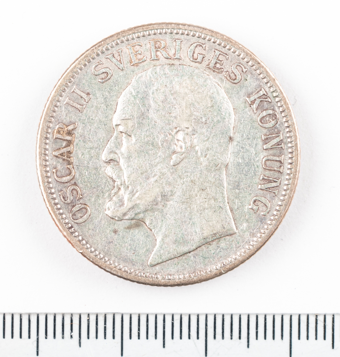 Mynt, Sverige, 2 kronor, 1906.