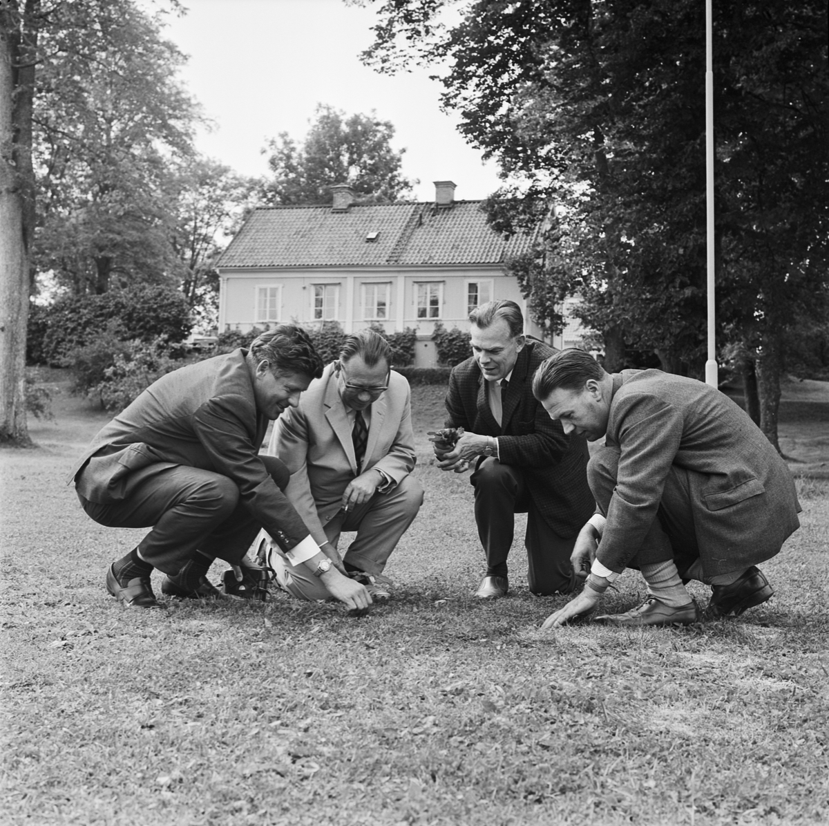 Lantbrukshögskolan, ogräsbekämpningsexperter, Uppsala 1965
