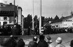 Kronprinsparet på besök vid Västerås utställningen på Viksäng 1929.