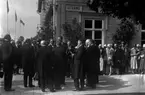 Kronprinsparets besök vid Västeråsutställningen 1929.