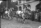 Konung Gustav den V:s besök i Sala vid 300-årsfirandet.