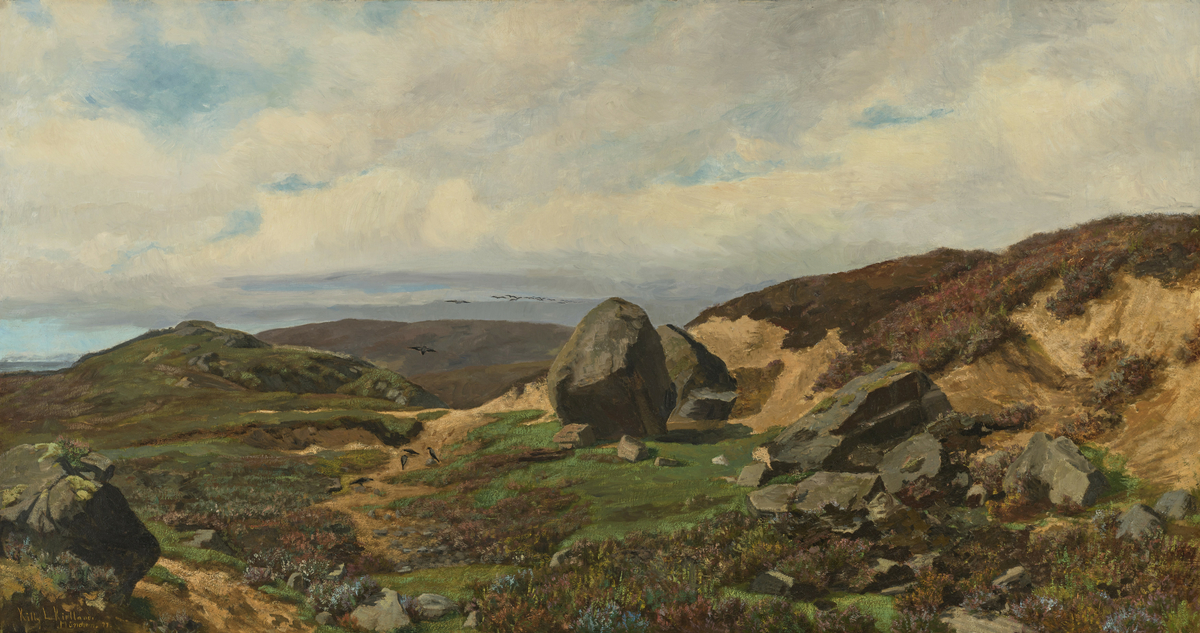 Landskap fra Jæren [Oljemaleri]