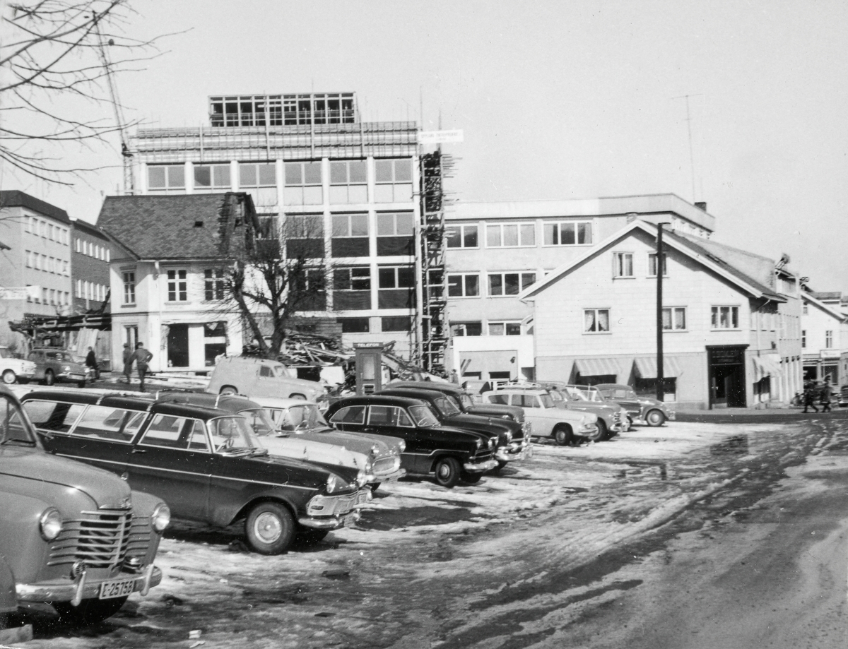 Opkofa og Gamletorvet 1963, riving av Pedersen-gården