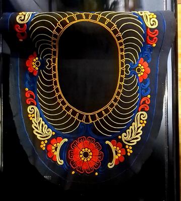 Emdroidered cloth from the exhibition.