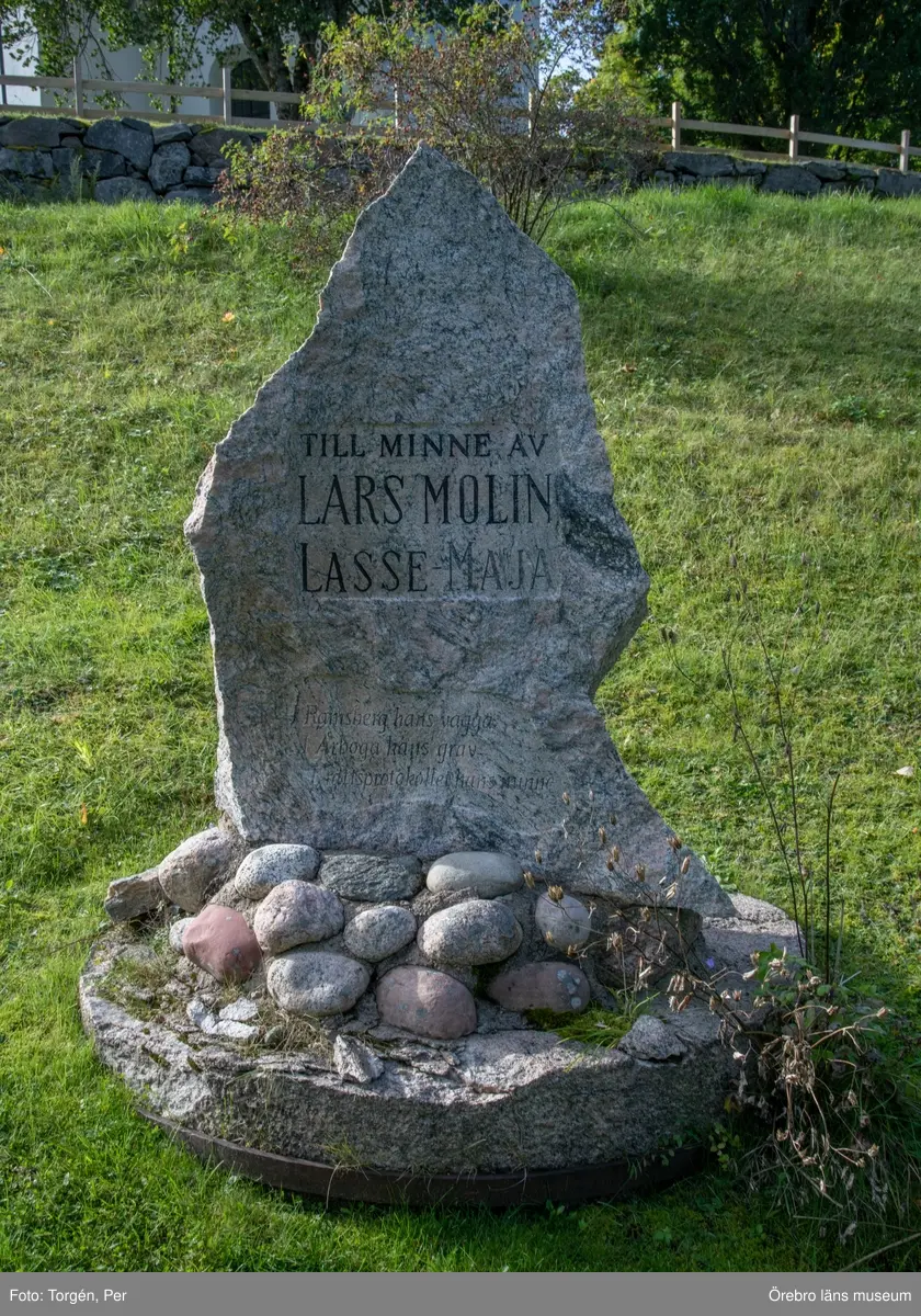 Minnessten Lars Molin Lasse-Maja