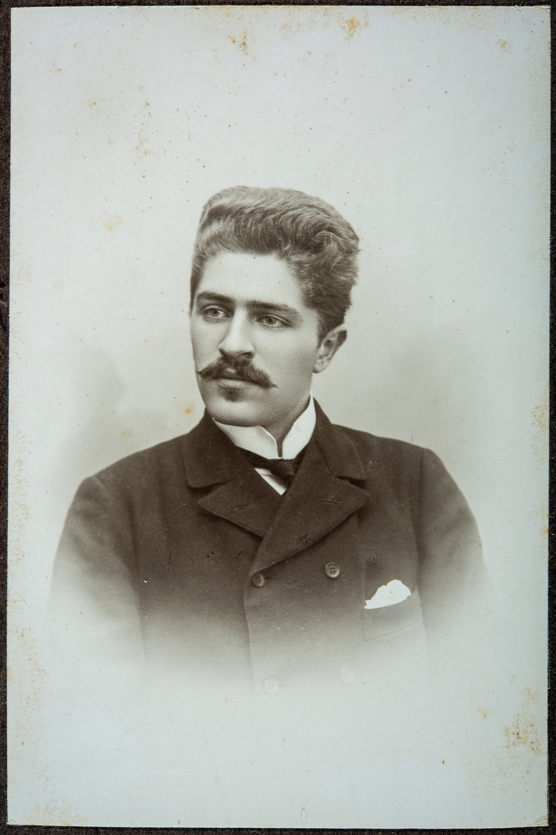Portrett av Alex Syberg, (1883-1908) sønn av Julie Anna Clara Syberg og Rudolf Sigismund Syberg. Alex døde 25 år gammel av tuberkulose.