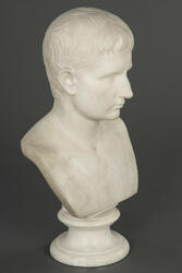 Byste av Keiser Augustus. Kopi. [Marmorbyste]
