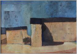 Eftermiddag i solstaden [Målning]