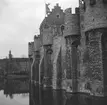 Slottet Gravensteen i Gent. Tyskland-Holland-Belgien 1938.