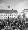 Jubileumsutställningen 1935 inviges av konung Gustav V.