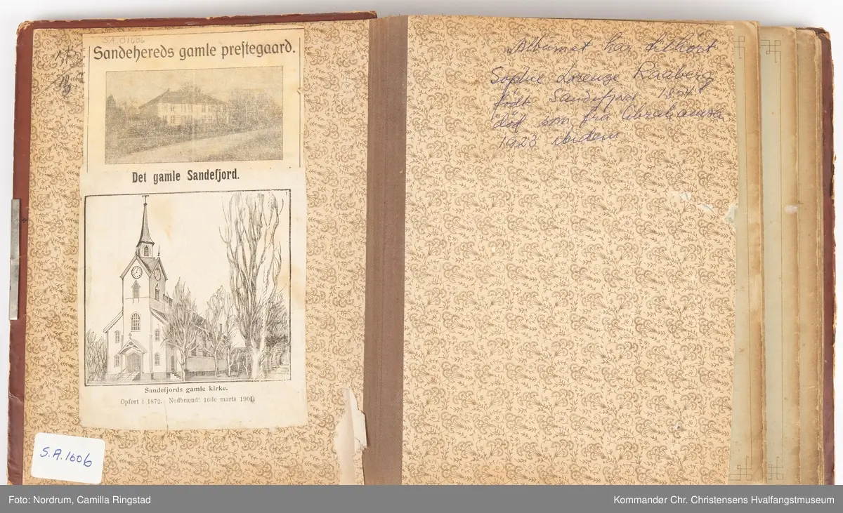 Fotoalbum med 14 blad og 67 fotos
