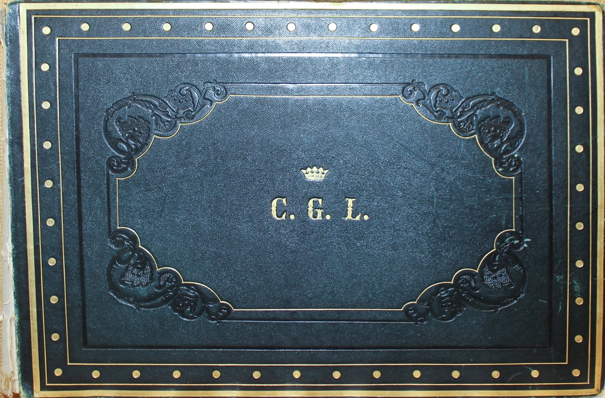 Album märkt C. G. L. med diverse teckningar och akvareller utförda av Agnes och Natalie Löwenhielm samt Augusta L.