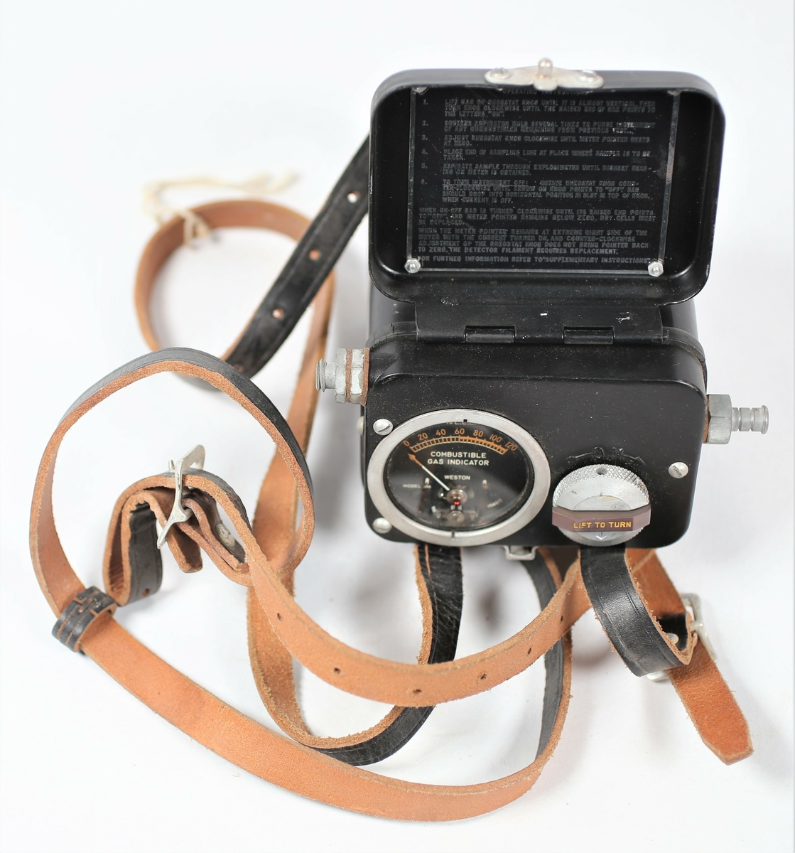Måleinstrument for å detektere brennbar gass.