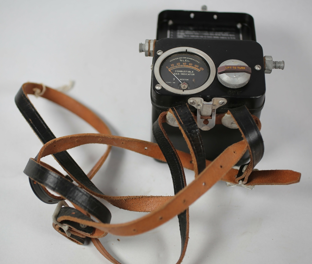 Måleinstrument for å detektere brennbar gass.