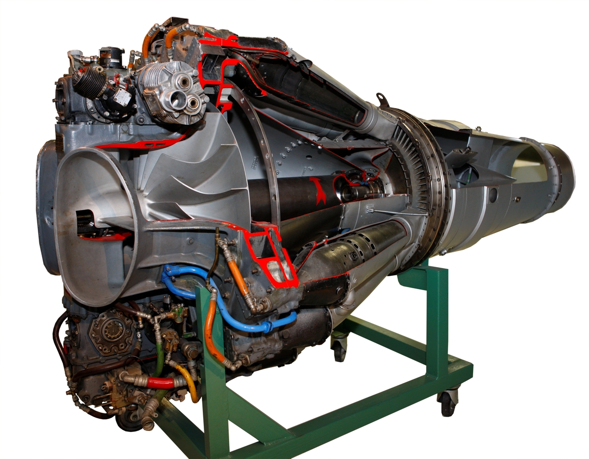 Flygmotor, De Havilland Goblin, RM 1A. Till flygplan J 28, A 21R och J 21R.