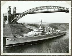 Pansarskepp Deutschland i Kielkanalen