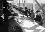 Taklagsfest, kvarteret Grim, Uppsala 1935