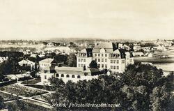 Folkskollärarseminariet (Ringsbergsskolan) fr. nordost, ca 1