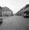 Vy över Östra Storgatan i Jönköping år 1959.