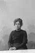 Anna Jansson; Ingår i porträttsamlingen från Knut Wallins ateljé.