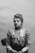 Hanna Nilsson; Ingår i porträttsamlingen från Knut Wallins ateljé.