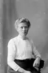 Axelina Söderberg; Ingår i porträttsamlingen från Knut Wallins ateljé.