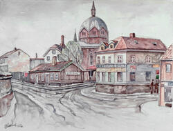 Fra Hospitalsgata, Hammersborg [papirkunst]