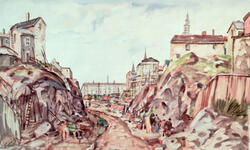 Fra Henrik Ibsens gate [papirkunst]