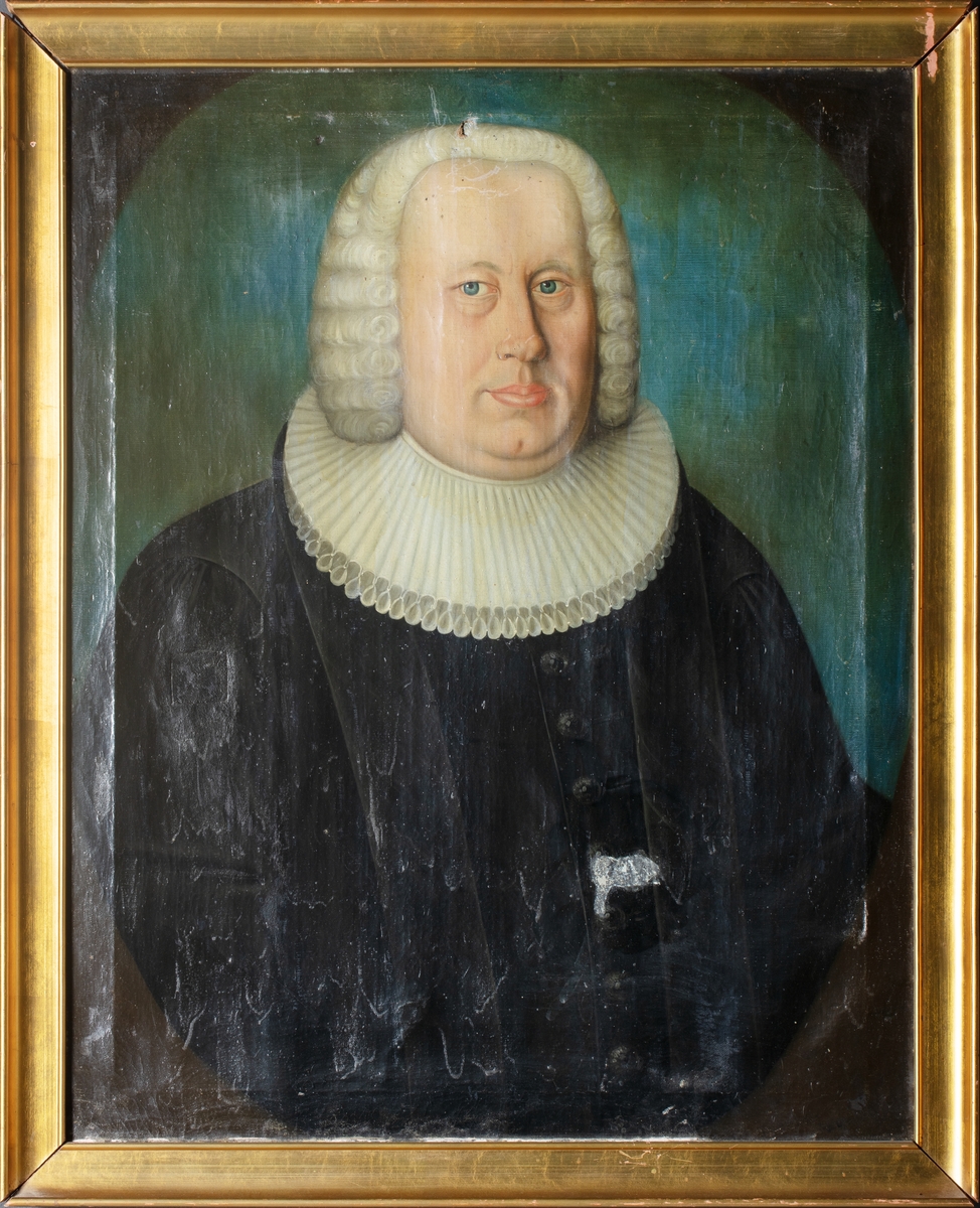 Portrett av Henning Jacob Kierulf (1713-1773), sogneprest i Lom og siden i Nannestad.