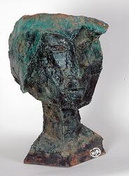 Kvinnohuvud [Skulptur]