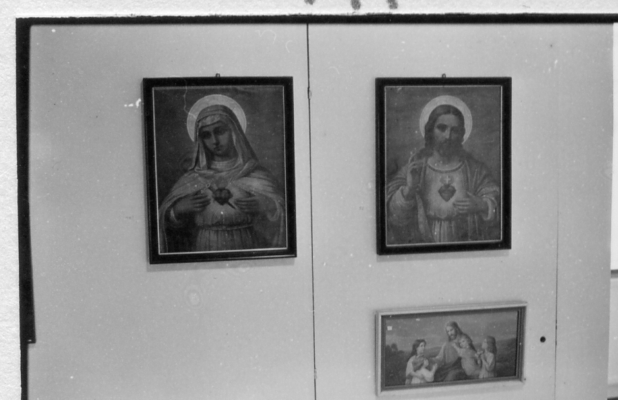 Laholm. Religiösa bilder. Utställning på Laholms bibliotek i april 1985, arrangerad av Vuxenskolan och Södra Hallands hembygdsförening.