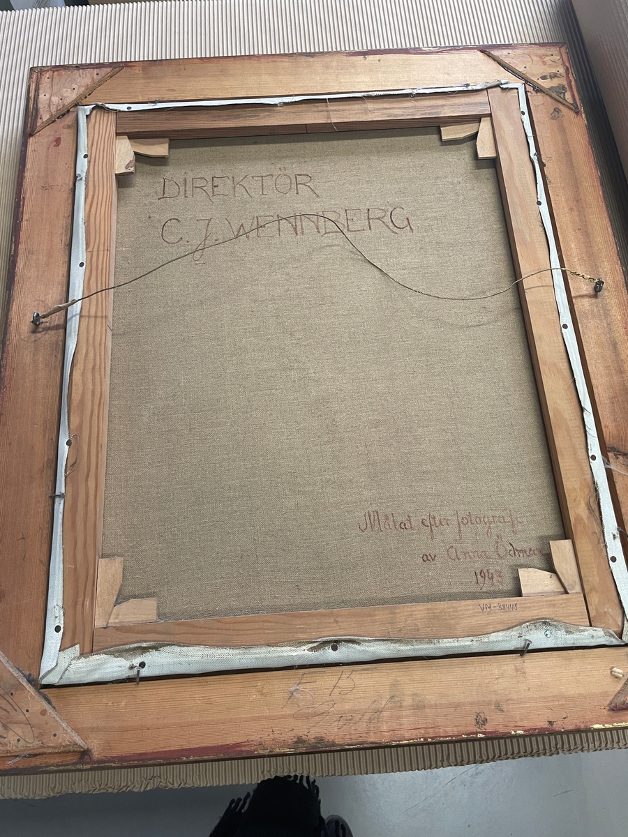 Porträtt av direktör C. J. Wennberg [Målning]