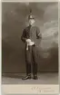 Kabinettsfotografi - man i uniform, Uppsala 1914