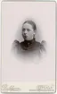 Kabinettsfotografi - Gertrud Svanström, Uppsala 1893