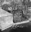 Utsikt över Kampa-ön sett från Karlsbron. Tjeckoslovakien-Ungern-Österrike 1935.