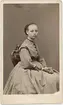 Kabinettsfotografi - demoiselle Augusta Edberg, Stockholm