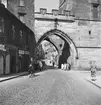 Malá Strana-tornet. Karlsbron i Prag. Tjeckoslovakien-Ungern-Österrike 1935.