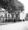 Barn från klosterskola på utmarsch i Györ. Tjeckoslovakien-Ungern-Österrike 1935.