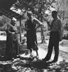 På en bondgård i Alsódabas. Ute i trädgården. Orten heter idag bara Dabas. Tjeckoslovakien-Ungern-Österrike 1935.