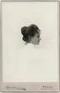 Kabinettsfotografi - kvinna i profil, Uppsala