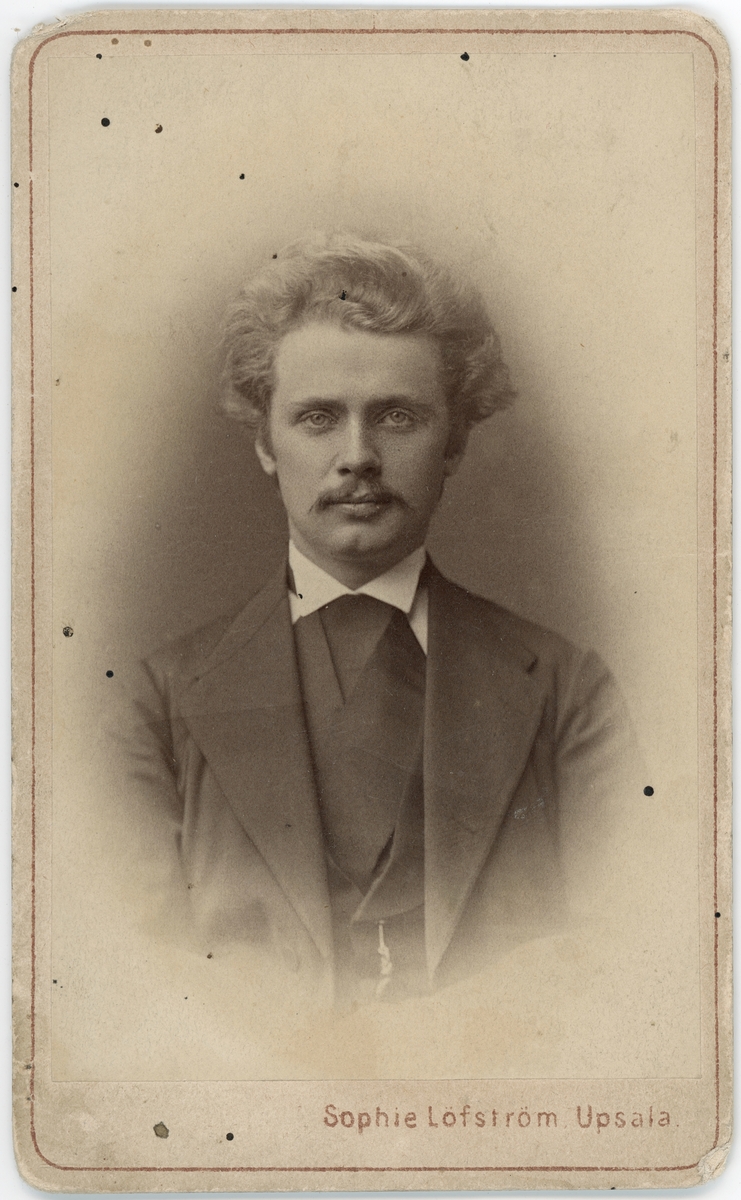 Kabinettsfotografi - Otto von Engeström, Uppsala 1870-tal